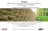 Mechanically Stabilized Earth (MSE) Inspector Training and · PDF file · 2015-09-21Geosynthetics Certification Institute and pay the ... Microsoft Word - MSE Inspector Training &