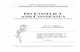 A HANDBOOK ON FORMAL CONSENSUS DECISION MAKING conflict and consensus.pdf · This version prepared for Alexander Technique International ON CONFLICT AND CONSENSUS A HANDBOOK ON FORMAL