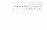 Aruba S3500/Cisco Catalyst Interoperability Test · PDF filerouting mode, running the Protocol Independent Multicast-Sparse Mode (PIM-SM) ... as the device linking the Aruba switch