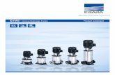 Vertical Multistage Pumps - Ebaraebara.es/wp-content/uploads/2016/01/EVMS/Catcomercial_EVMS.pdf · 4 5 Pump Type 50 HzEBARA vertical multistage in line pumps EVMS Model range 1, 3,