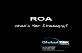 ROA - Globaltek Components Recovery and Recycling Services as well as Excess Inventory Management Solutions ROA What’s Your Strategy? COMPONENTS 31 …