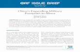 China’s Expanding Military Footprint in Africacf.orfonline.org/wp-content/uploads/2017/09/ORF_Issue...China’s Expanding Military Footprint in Africa HARSH V. PANT AVA M. HAIDAR