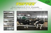 Tuftex Vinyl Building Panels for Dairy and Cattle · PDF fileInstallation Tips Storage: Inside, out of sun and always covered (climatize product) Cutting: Single panels - use utility