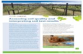 Assessing soil quality and interpreting soil test results · PDF fileSuStainable agriculture FACTSHEET NO 3 1 Assessing soil quality and interpreting soil test results ... availability