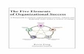 The Five Elements of Organizational · PDF fileleadership styles within a context of change ... culture. Kevin Fong The Five ... The Five Elements of Organizational Success provides