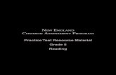 Practice Test Resource Material Grade 5 Reading - Maine. · PDF fileNECAP_Released-2005_Grade-5_Reading 3 New England Common Assessment Program Practice Test Resource Material Grade