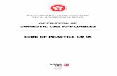 APPROVAL OF DOMESTIC GAS APPLIANCES … Code of Practice GU 05: Approval of Domestic Gas Appliances Part 1 Foreword and Scope 1.1 This code, which describes requirements for the approval