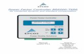 Power Factor Controller BR6000-T6R6 - · PDF fileRStorage of maximum line-parameter ... The mixed dynamic power factor controller BR6000-T6R6 represents the ... A voltage converter