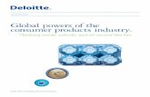 Global powers of the consumer products industry -  · PDF fileConsumer Business Global powers of the . consumer products industry. Thinking inside, outside, and all around the box