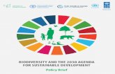 BIODIVERSITY AND THE 2030 AGENDA FOR SUSTAINABLE DEVELOPMENT · PDF fileachieve the 2030 Agenda for Sustainable Development and its Sustainable Development Goals ... CASE: URBAN PLANNING