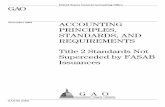 GAO-02-248G Accounting Principles, Standards, and ... 2001 ACCOUNTING PRINCIPLES, STANDARDS, AND REQUIREMENTS ... Standard E20 Equity of the U.S. Government 9 ... TFM – Vol. I -