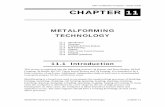chap 11 Forming.2004.01 - Association for Manufacturing ... · PDF file... Presses and Press Brakes, 2) Roll Forming, 3) ... Bolster plate - A plate attached to the top of ... These