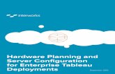 Hardware Planning and Server Configuration for · PDF fileHardware Planning and Server Configuration ... When sizing and scaling Tableau ... Sizing hardware and configuring Tableau
