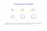 Conformations of Cycloalkanes - IITK - Indian Institute …home.iitk.ac.in/~madhavr/CHM102/Lec9.pdfConformations of Cycloalkanes Cycloalkanes are not always planar structures. Being
