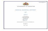 GOVERNMENT OF KARNATAKA - Directorate of …des.kar.nic.in/sites/ANNUAL-RAINFALL-2015.pdfGOVERNMENT OF KARNATAKA ANNUAL RAINFALL REPORT OF 2015 Directorate of Economics and Statistics