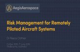 Risk Management for Remotely Piloted Aircraft Systemsaaus.org.au/resources/Documents/CIVSEC... · Risk Management for Remotely Piloted Aircraft Systems Dr Reece ... or suitable ways