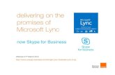 delivering on the promises of Microsoft Lync · PDF filedelivering on the promises of Microsoft Lync ... Lync Voice and Conferencing provide great ... reduced video resolution CIF