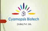 Cyamopsis Biotech - Guar Proteinguarprotein.com/downloads/brochure2017.pdfApplications: Oil Industry, Food, Pharmaceuticals, Cosmetics, Textile, Paper, Dairy, Mining & Explosive etc.
