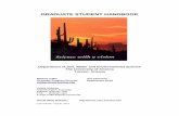 GRADUATE STUDENT HANDBOOK - University of … STUDENT HANDBOOK Department of Soil, Water and Environmental Science ... Ecosystem restoration: Phytoremediation; salt-tolerant plants;