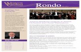 14-737 Rondo DIGITAL · PDF fileRondo FALL 2014 FOR ALUMNI & FRIENDS ... State of Mind” and “Harlem Nocturne” ... Symphony in Bb. This monumental work was composed in 1951 for