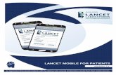 LANCET MOBILE FOR PATIENTS - Lancet Laboratories application that assists patients with the delivery and viewing of laboratory results from their mobile devices. LANCET MOBILE FOR