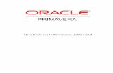 New Features in Primavera Unifier 15 1 WHATS NEW - · PDF file · 2015-03-27New Features in Primavera Unifier 15.1 ... Scheduling Creation of Staging Files ... Reverse auto-populate
