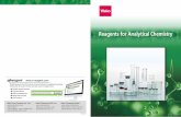 Reagents for Analytical Chemistry - wako-chem.co.jp · PDF fileReagents for Analytical Chemistry ... Trade and Industry and oﬀers the standard solutions traceable according to the