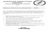 DOPPLER DIRECTION FINDER - REAA.RU · PDF fileDOPPLER DIRECTION FINDER RADIO DIRECTION FINDER KIT Ramsey Electronics Model No. DDF1 Get in on the fun of radio direction finding (RDF)