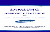 SAMSUNG - Converse Telecom HANDSET USER GUIDE FOR DS-5007S / DS-5014S / DS-5038S / DS-5014D / DS-5021D ITP-5107 / ITP-5114D / ITP5121D FOR TECHNICAL TIPS PLEASE VISIT OUR WEBSITE2