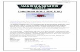 Unofficial 40K FAQ1 - gosfordgamers.net 40K FAQ 1.3 May 2007.pdf · The Unofficial WAU 40K FAQ is a compilation of the various official and unofficial Q&As ... BGB - Warhammer 40,000