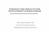 STRATEGY FOR URBAN SECTOR DEVELOPMENT IN BANGLADESH · PDF fileSTRATEGY FOR URBAN SECTOR DEVELOPMENT IN BANGLADESH. ... and estimations shown in Islam, 2015. Urban . Rural . 0.00.