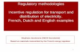 Regulatory methodologies Incentive regulation for ... · PDF fileRegulatory methodologies Incentive regulation for transport and ... Facilitate price reduction through a ... make firm