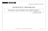 SERVICE MANUAL - Inicio Common Rail System for HINO Dutro / SERVICE MANUAL OPERATION TOYOTA Dyna N04C-T# Type Engine November, 2003 Diesel Injection Pump