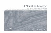 Vol. 1 Philology - · PDF filePhilology An International Journal on the Evolution of Languages, Cultures and Texts Peter Lang Vol. 1 /2015 Vol. 1 2015 Philology Contents Volume 1