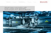 World-class automation with linear ... - Bosch Rexroth … motion and assembly technologies from Bosch Rexroth ... or timing belt drives, ... The latest modular conveyor system from