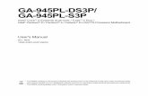 945pl-(d)s3p 6602 i - Support - GIGABYTEdownload.gigabyte.eu/FileList/Manual/motherboard... · Block Diagram ... Intel® 945 USB_LAN USB SPDIF_IO FDD PWR_LED PCI3 F_USB2 F_PANEL F_USB1