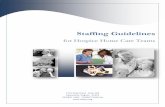 Staffing Guidelines - NH · PDF fileNTRODUCTION Background Guidelines for staffing ratios were introduced by NHPCO as part of the Hospice Service Guidelines published in 1994. The