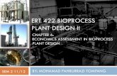 ERT 422 BIOPROCESS PLANT DESIGN II - UniMAP Portalportal.unimap.edu.my/portal/page/portal30/Lecturer Notes... · ERT 422 BIOPROCESS PLANT DESIGN II ... Marshall and Swift Process