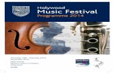 Holywood Music  · PDF fileHolywood Music Festival could not survive without the ... Thailand and Ghana. ... conducted choral and light operatic societies but,