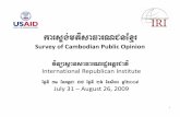 Poll 6 August 2009 public English and Khmer - IRI February 2 Survey of Cambodian... · $ # ˘0 & + ˚ $ Banteay Meanchey 80 5% Preah Vihear 16 1% Battambang 112 7% Prey Veng 128 8%
