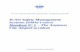 ICAO Safety Management Systems (SMS) Course Handout … Management/2009/Dar-e… · ICAO Safety Management Systems (SMS) Course Handout Nº 1 – The Anytown City Airport accident