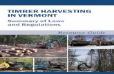 TIMBER HARVESTING IN VERMONT - Home | fprfpr.vermont.gov/sites/fpr/files/About_the_Department/Rules_and...to logging in Vermont, ... The AMP’s are intended and designed to prevent