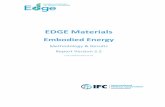 EDGE Materials - EDGE Buildings · PDF fileMasonry blocks Autoclaved aerated concrete block ... Phosphogypsum panel ... specific to modeling the EDGE materials