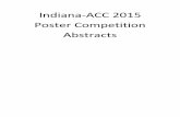 Indiana-ACC 2015 Poster Competition Abstracts · PDF file · 2015-09-03Indiana-ACC Poster Competition Abstract Authors: Bagga S, Chakraborty S, Velu V C Author to Receive Correspondence