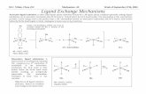 Mechanism -43- Week of September 27th, 2004sites.fas.harvard.edu/~chem253/notes/2004wk2.pdf · Mechanism -43- Week of September 27th, 2004 Ligand Exchange Mechanisms Note that in