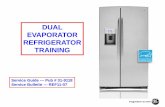 DUAL EVAPORATOR REFRIGERATOR TRAININGmsaworld.com/wp-content/.../GE-0912.Dual_Evaporator... · DUAL EVAPORATOR REFRIGERATOR TRAINING ... main control assumes a 3-way valve leak and
