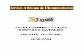 TELECOMMUNICATIONS COURSES CATALOG ON-SITE TRAINING  · PDF fileON-SITE TRAINING 2000-2001. 2 EFORT TELECOMMUNICATIONS COURSES ... PDH, SDH, D-WDM How the information bits are