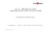 A.C. MODULAR GENERATOR SYSTEM - Hydraulic · PDF fileA.C. modular generator system with low fluid level will result in permanent damage to the hydraulic components in the system and