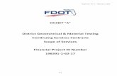 District Geotechnical & Material Testing Continuing ... · PDF fileMM - FDOT Materials Manual PCR - Pavement Coring & Reporting PDA - Pile Driving Analysis QAR - Quality Assurance