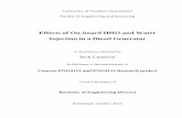 Effects of On-board HHO and Water Injection in a Diesel Generator · PDF fileEffects of On-board HHO and Water Injection in a Diesel Generator A dissertation submitted by Rick Cameron